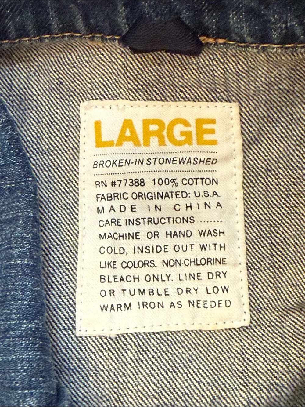 J. Crew Vintage Dark Blue Distressed Denim Jacket
